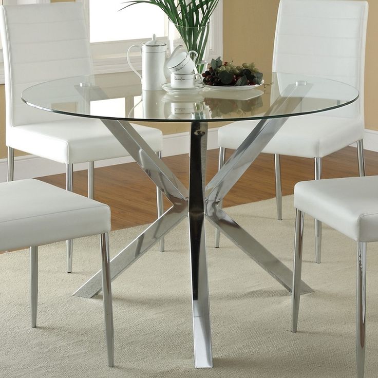 inspiration of round glass dining table and round glass dining table modern EZQDNLN