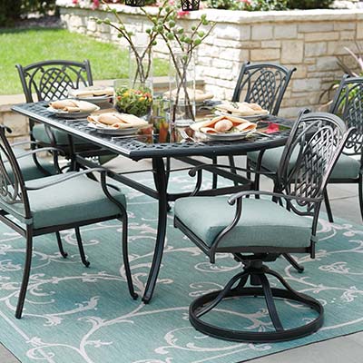 iron patio furniture metal patio dining sets WWMXOHT