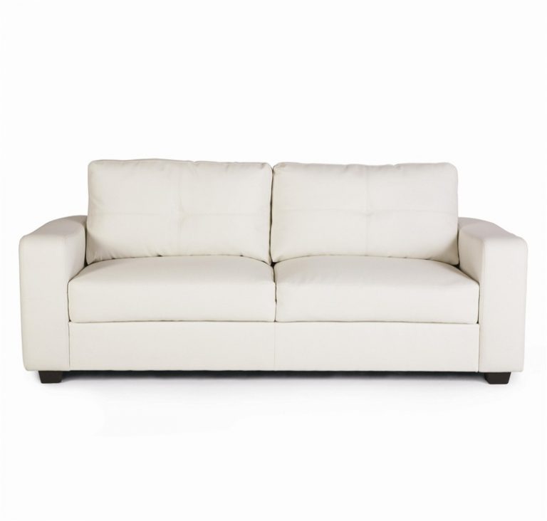 RICH LOOK WHITE LEATHER SOFA goodworksfurniture