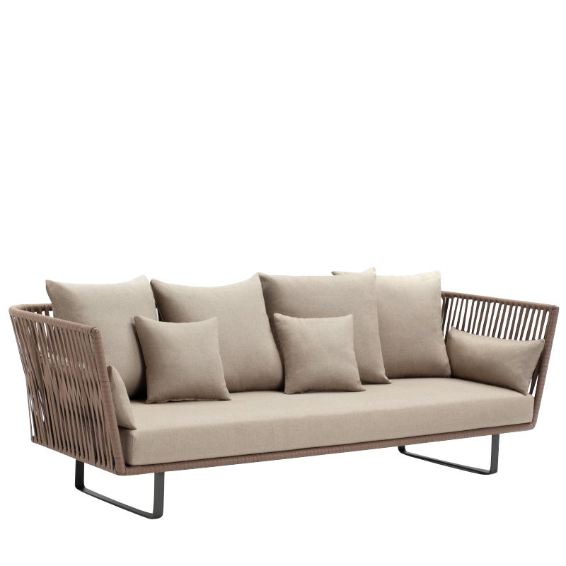 kettal - bitta 3-seater outdoor sofa - beige 285 drysand laminate/incl. FZUFAYY