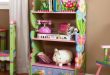 kids bookshelf girls colorful kids bedroom NQSDOWW