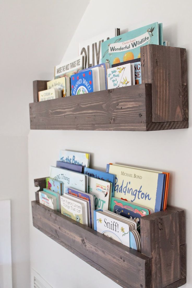 kids bookshelf see how caitlin from the picket fence projects whipped up these rustic AJBXANP