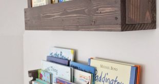 kids bookshelves see how caitlin from the picket fence projects whipped up these rustic OGXCXIK