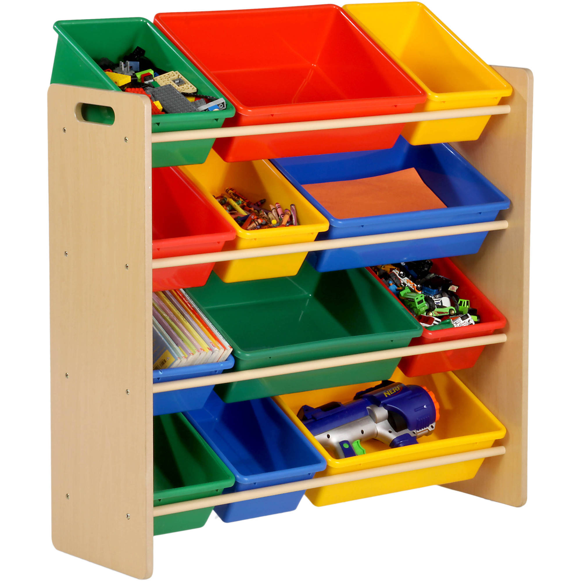 kids storage honey can do kidu0027s toy organizer with 12 storage bins, multicolor - ACUOLAO