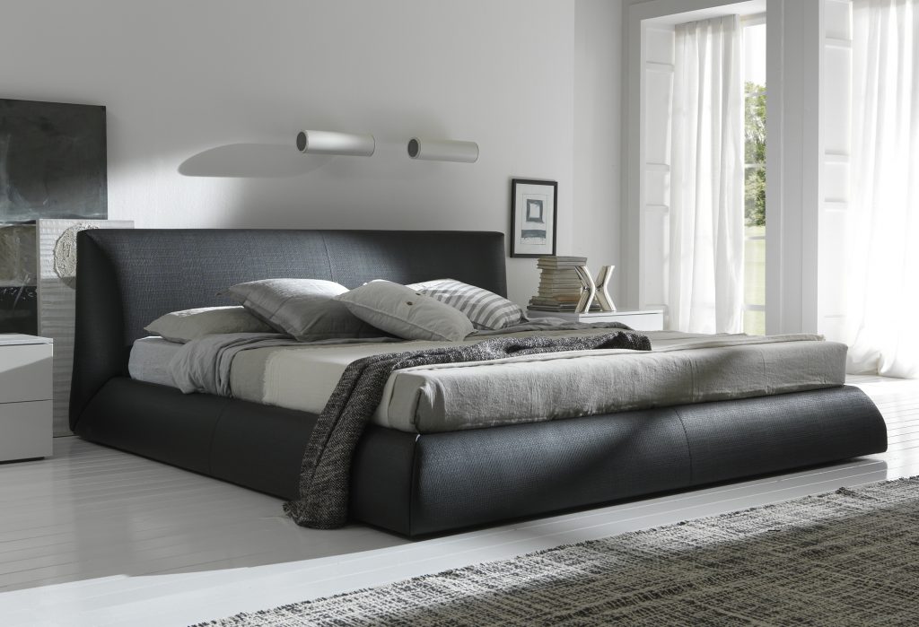 King Size Bed Black Leather Platform Frame With Headboard King Size Bed Black Leather Platform Frame With Headboard Jwirsum