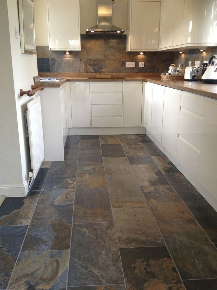 kitchen floor tile best 20+ slate floor tile kitchen ideas BEUJTPD