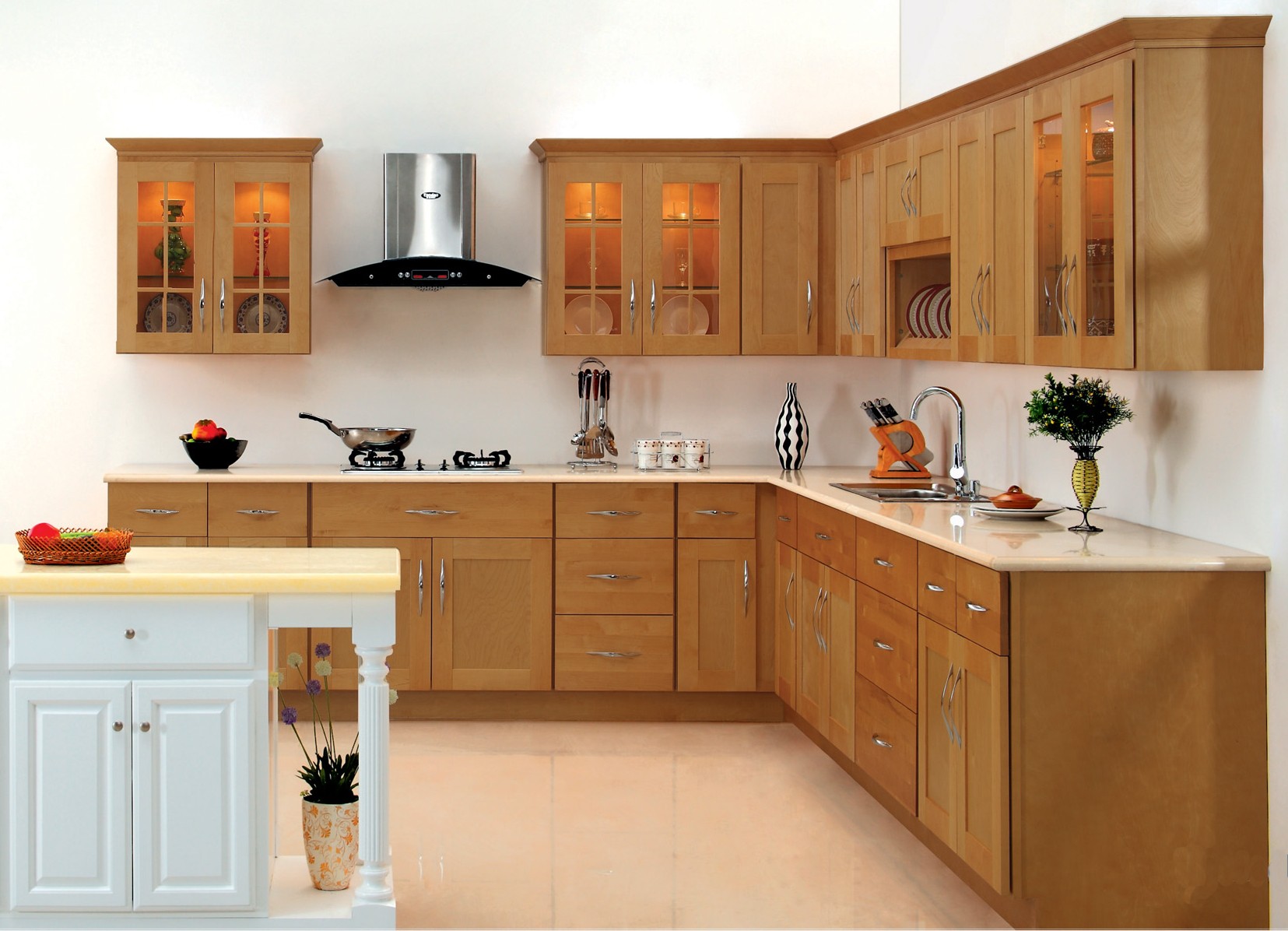 kitchen wall cabinets corner natural pine wood pantry kitchen wall cabinet with panel TEXCFTO