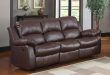 leather reclining sofa amazon.com: bonded leather double recliner sofa living room reclining couch  (brown): kitchen WBLTIKJ