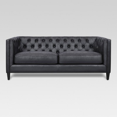 lewes tufted sofa - black - threshold™ DKCCZEW