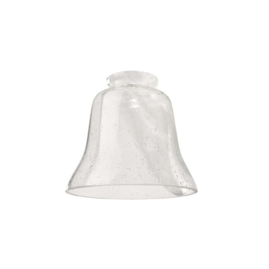 litex 4.5-in h 4.75-in w clear seeded glass bell vanity light shade XZHRZJI