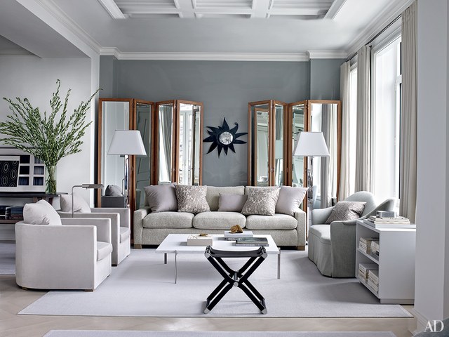 living rooms ideas in this manhattan apartment designed by shelton, mindel - assoc.,  bespoke folding YZFWGFO
