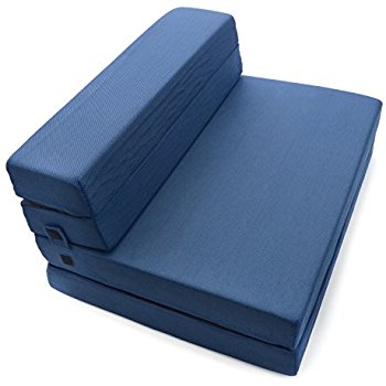 milliard tri-fold foam folding mattress and sofa bed for guests or floor XJRPTKF