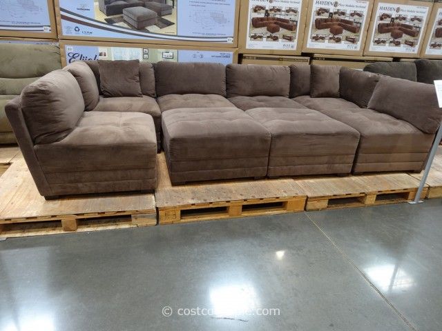 modular sectional sofa marks and cohen hayden 8-piece modular fabric sectional costco 7 - want for TTIALHQ