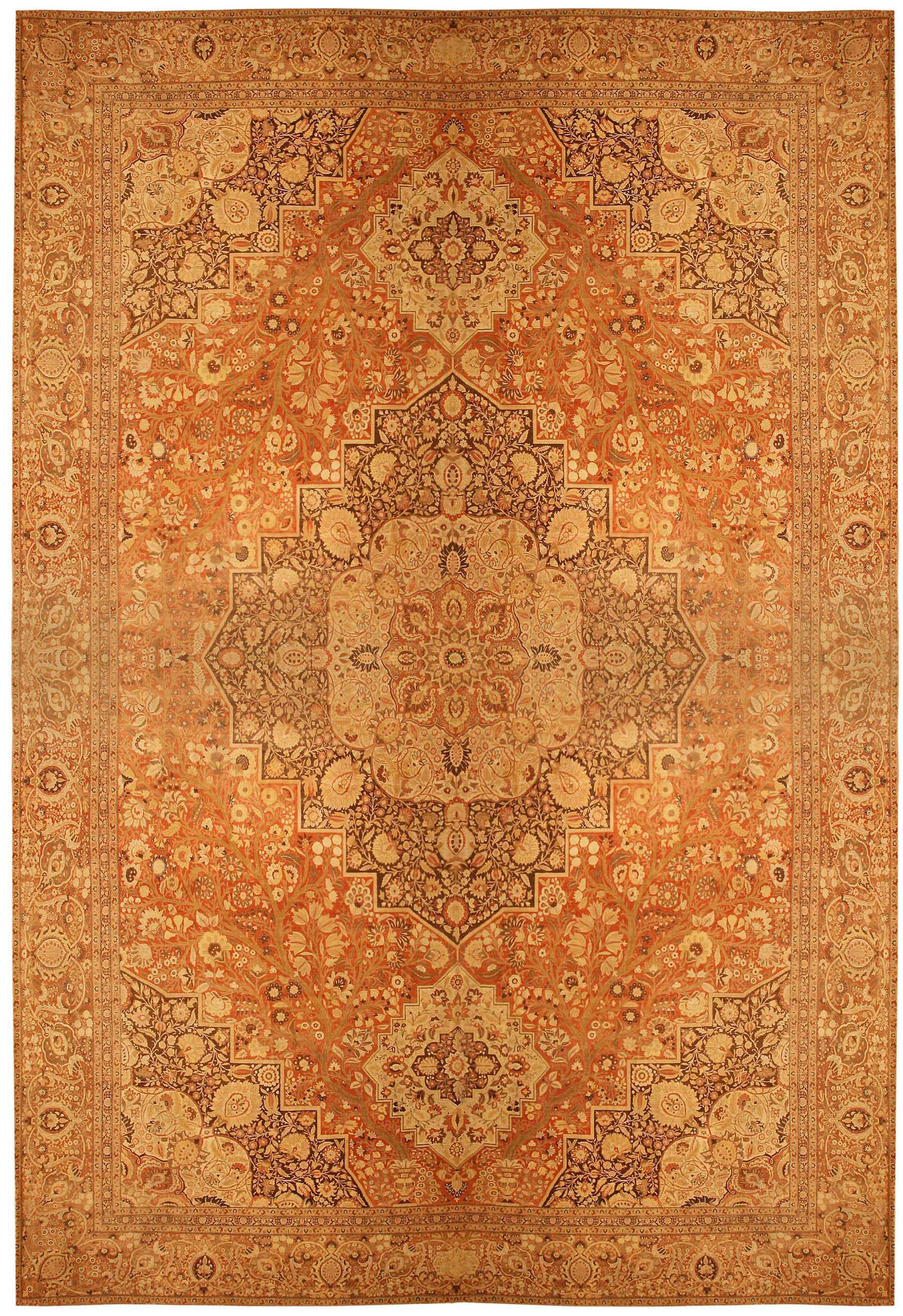 oriental rug antique tabriz persian rug 41353 nazmiyal WYCRBCB