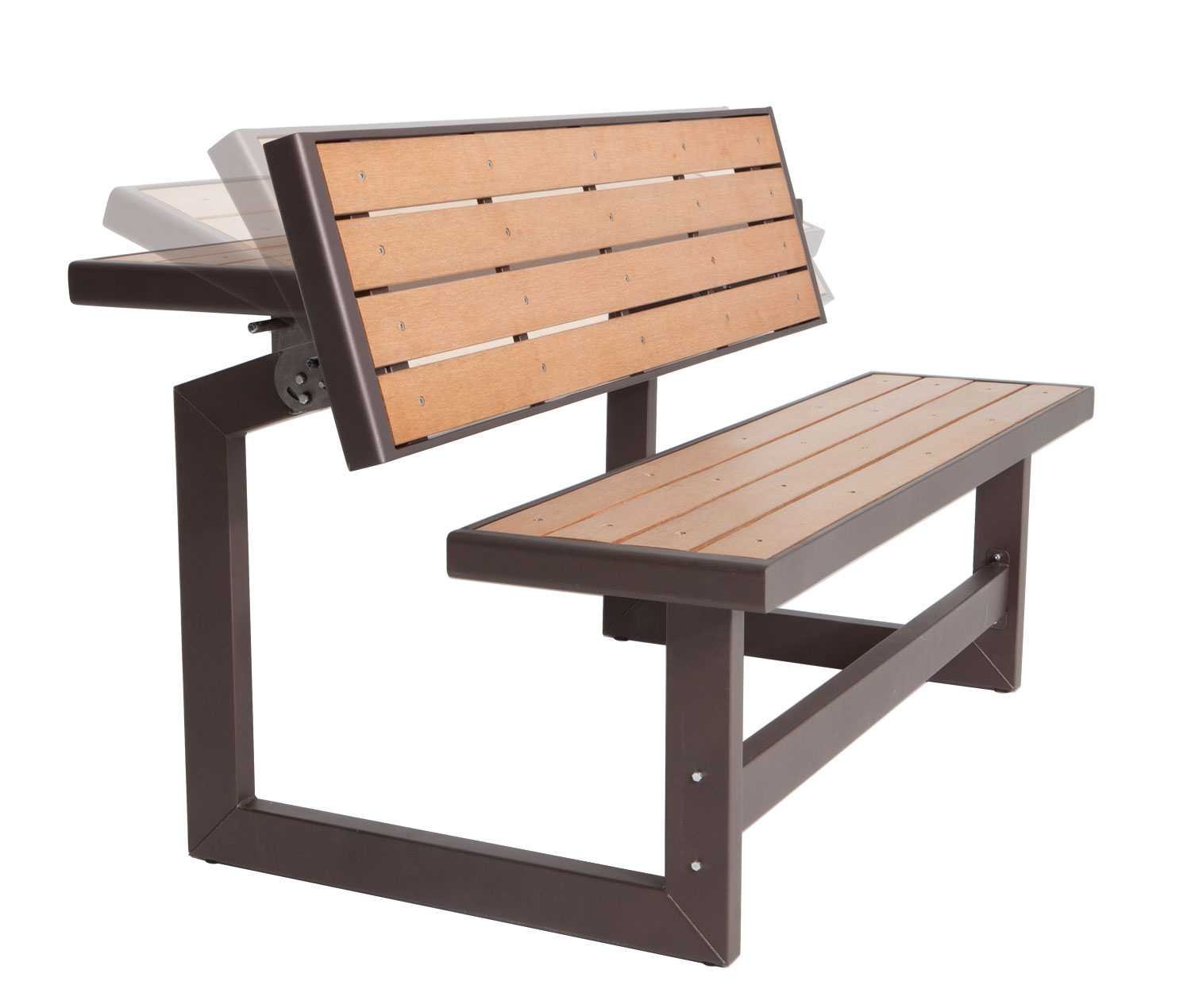 outdoor benches amazon.com : lifetime 60054 convertible bench / table, faux wood  construction : VPZMXCJ