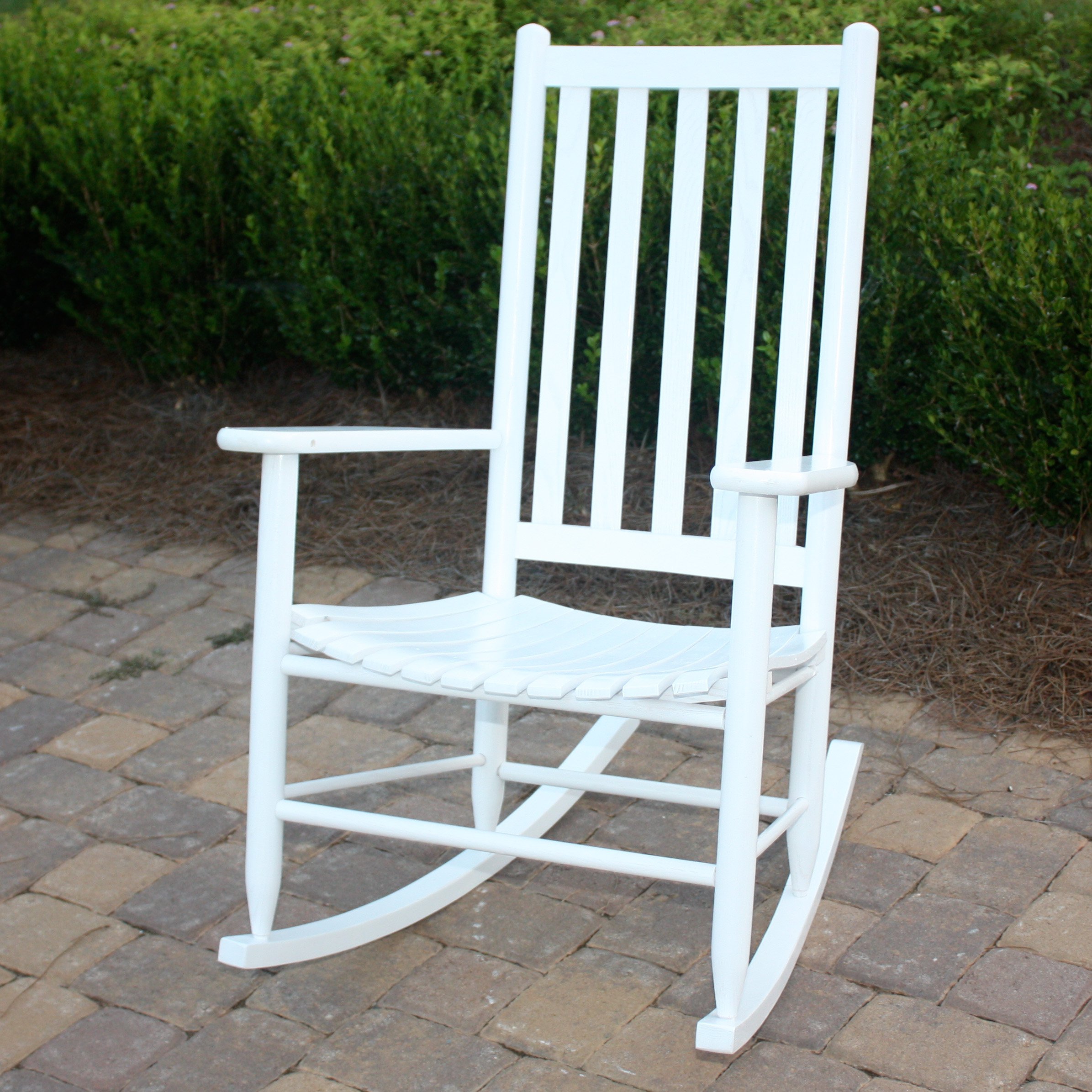 outdoor rocking chair dixie seating georgetown hickory outdoor slat rocking chair | hayneedle YUCSWKV