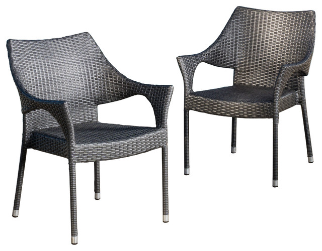 outdoor wicker chairs alameda outdoor chairs, set of 2 contemporary-outdoor-dining-chairs STEDIYZ
