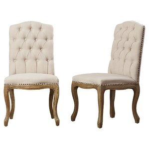 parsons chairs armstead tufted parsons chair (set of 2) YTAOZMR