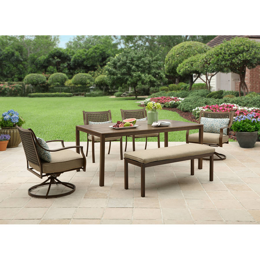 patio dining sets better homes and gardens lynnhaven park 6-piece patio dining set UZCEQWF