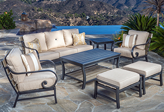 patio furniture collections · seating sets VHFDQFM
