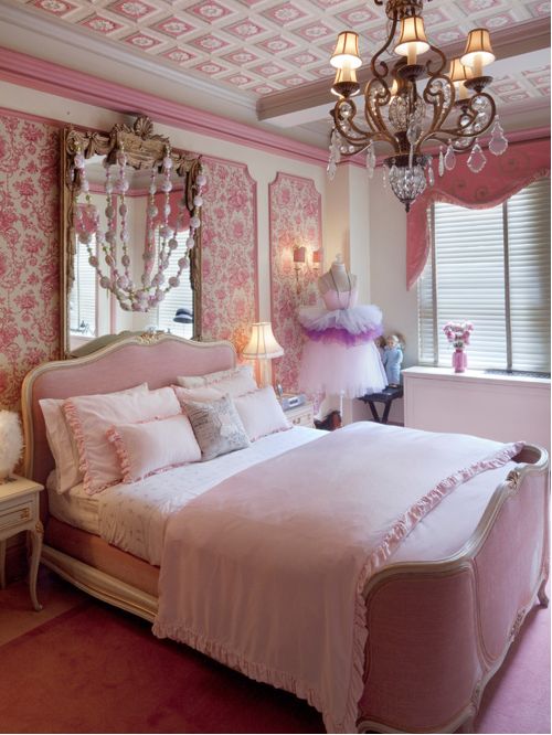 pink bedroom traditional girl carpeted and pink floor kidsu0027 bedroom idea in new york GJFYPWF