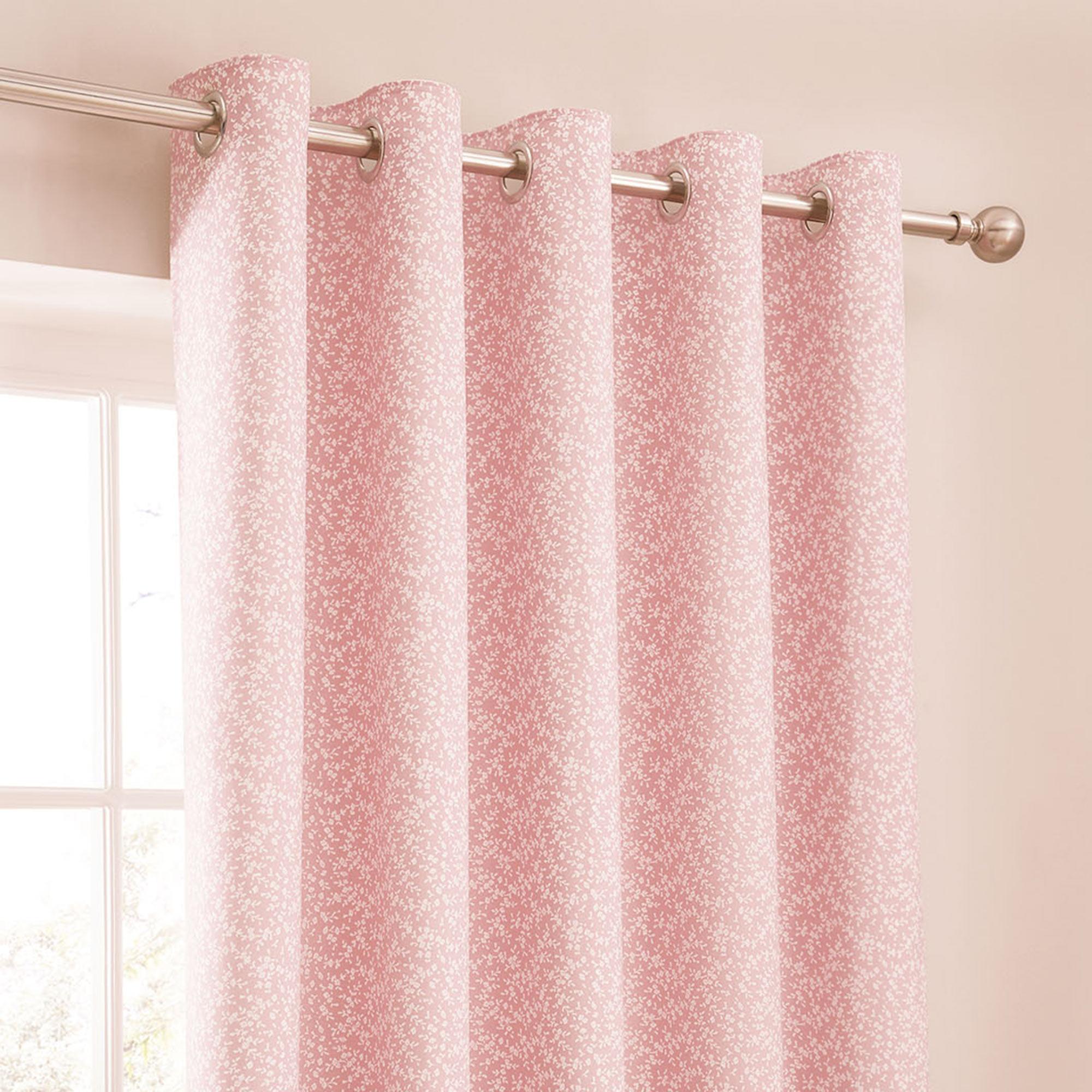 pink curtains annie pink thermal eyelet curtains NLDEMRY