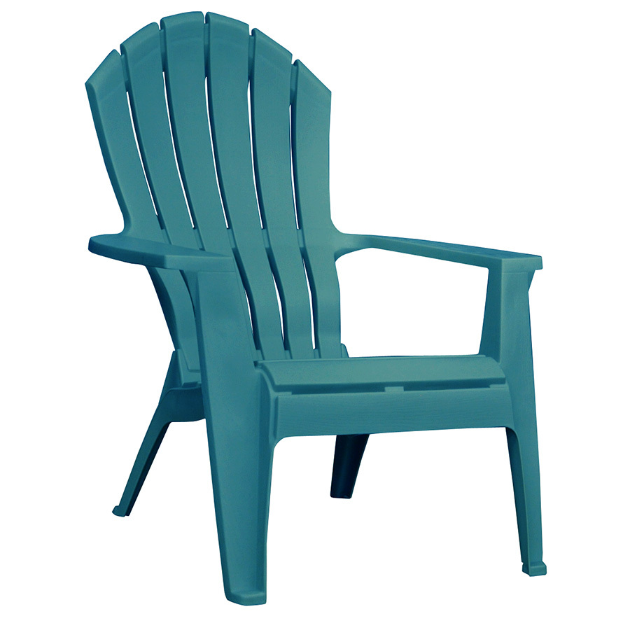 plastic patio furniture adams mfg corp 1-count teal resin stackable patio adirondack chair with XSJBEHP