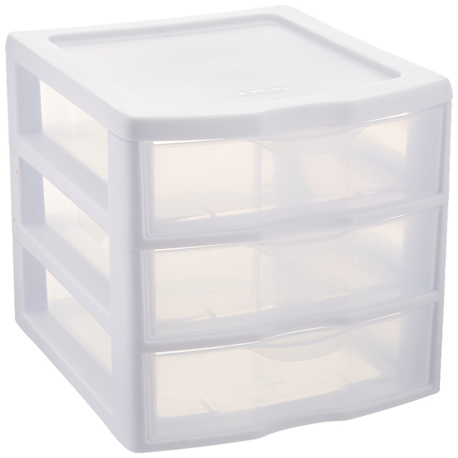 plastic storage drawers amazon.com: sterilite clearview 3 storage drawer organizer: home u0026 kitchen NNUHMFF