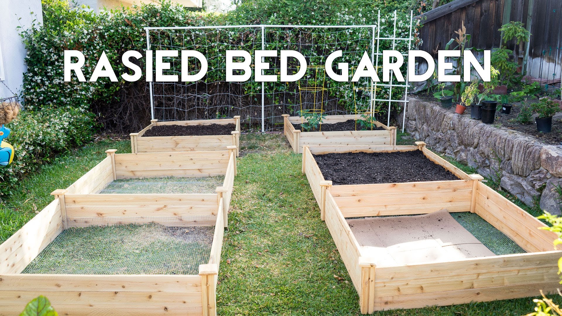 raised bed garden raised garden beds - how to start gardening with raised beds - youtube RYVQKKM