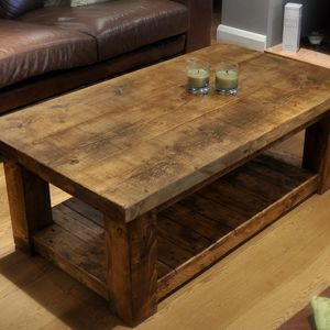 reclaimed wood coffee table reclaimed chunky rustic pine solid wood coffee table DHXEFAV