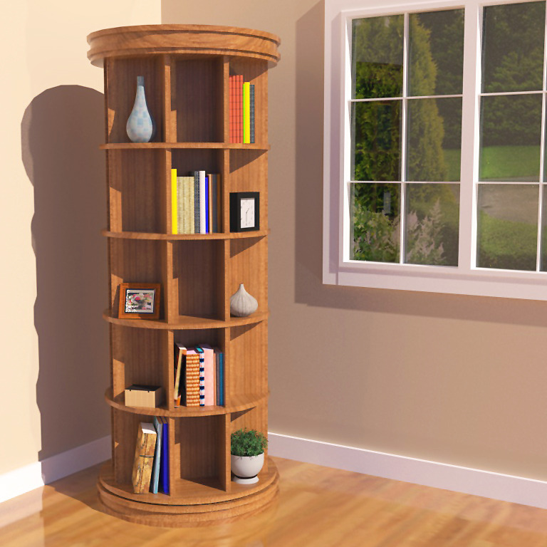 revolving bookcase for easy reading and reasears - goodworksfurniture BWUQINT