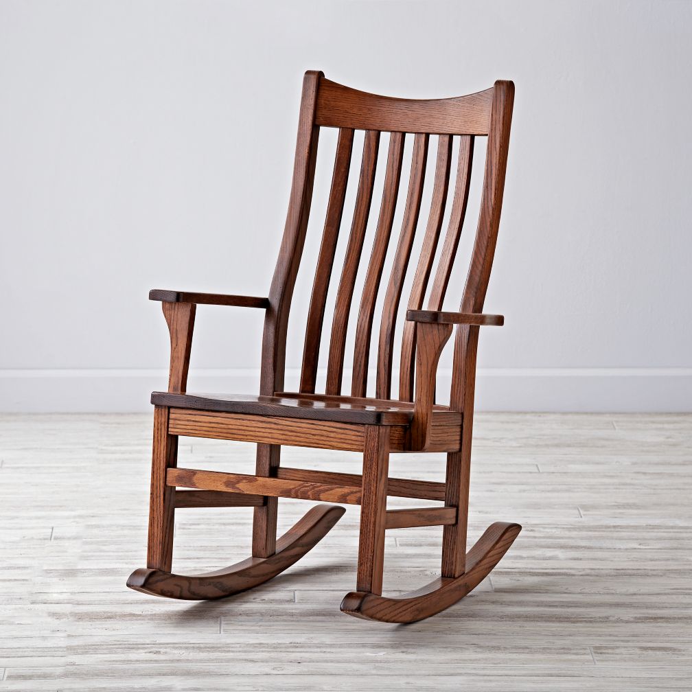 rocking chairs classic wooden rocking chair for nursery | the land of nod YTZLKUV