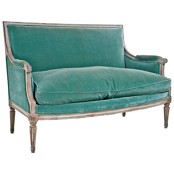 settees vintage settee / sofa in louis xvi style, made in france, circa 1920 BXKAFAG