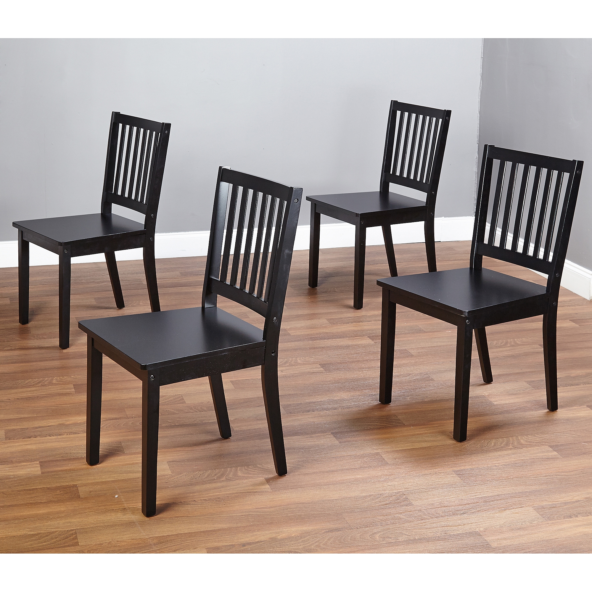 shaker dining chairs, set of 4, espresso - walmart.com JFSPPUZ