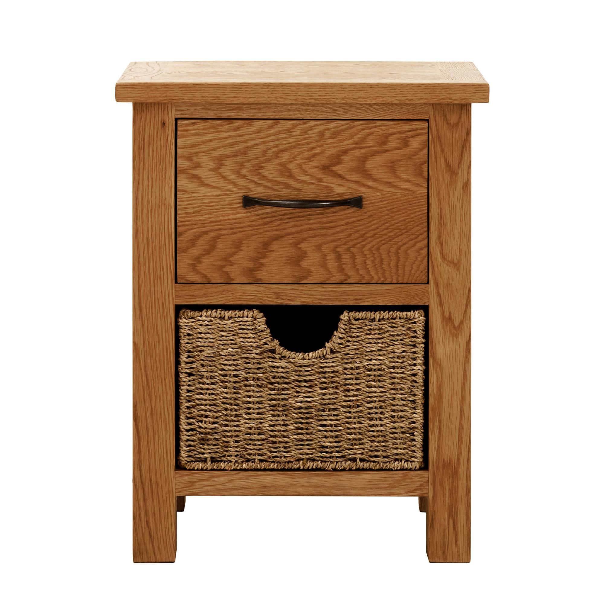 sidmouth oak 2 drawer bedside table PCGIPZH