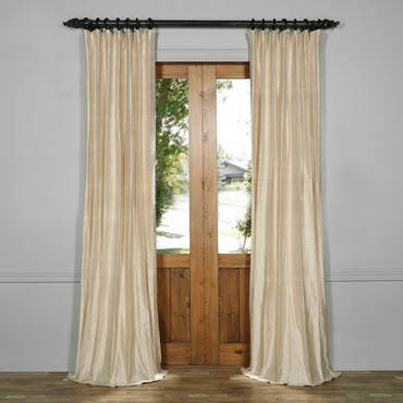 silk curtains biscuit beige textured dupioni silk curtain EVURLDE