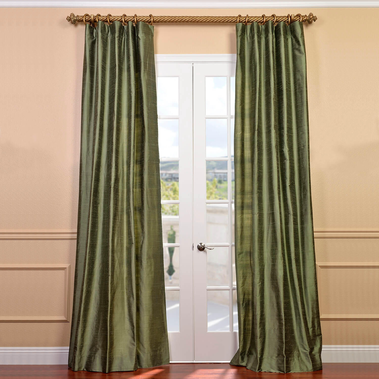 silk curtains restful green textured dupioni silk curtain BMAITZE