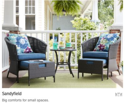 small patio furniture big comforts for small spaces. UMXXZIK