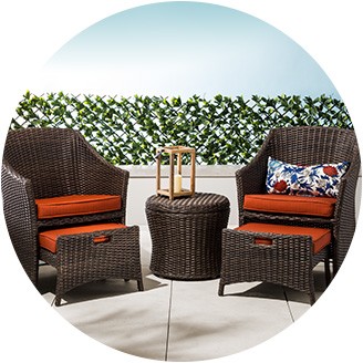 small patio furniture dining sets; conversation sets; small-space patio furniture ... WXDPBLB
