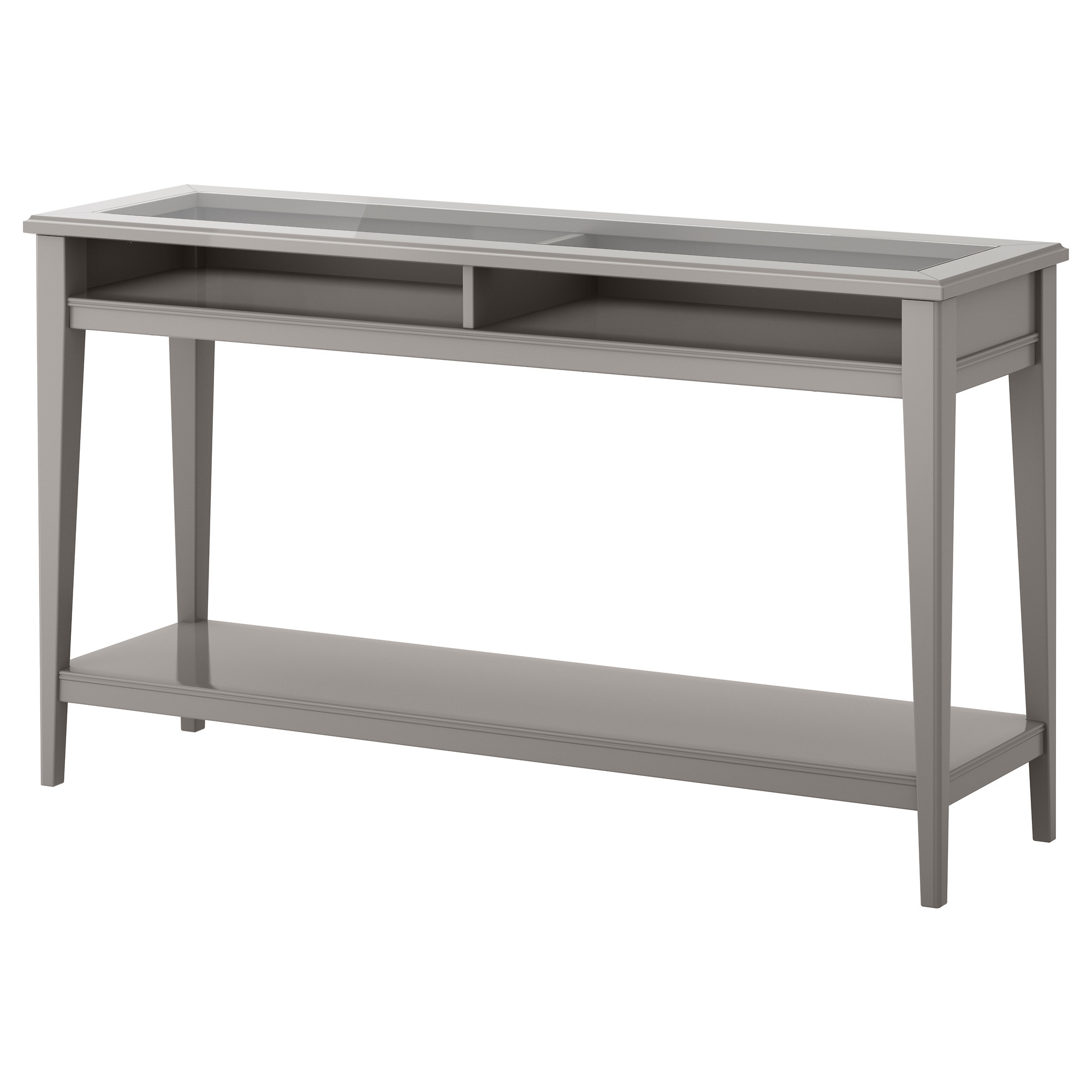 sofa tables liatorp console table, gray, glass length: 52 3/8  FEPOUFP