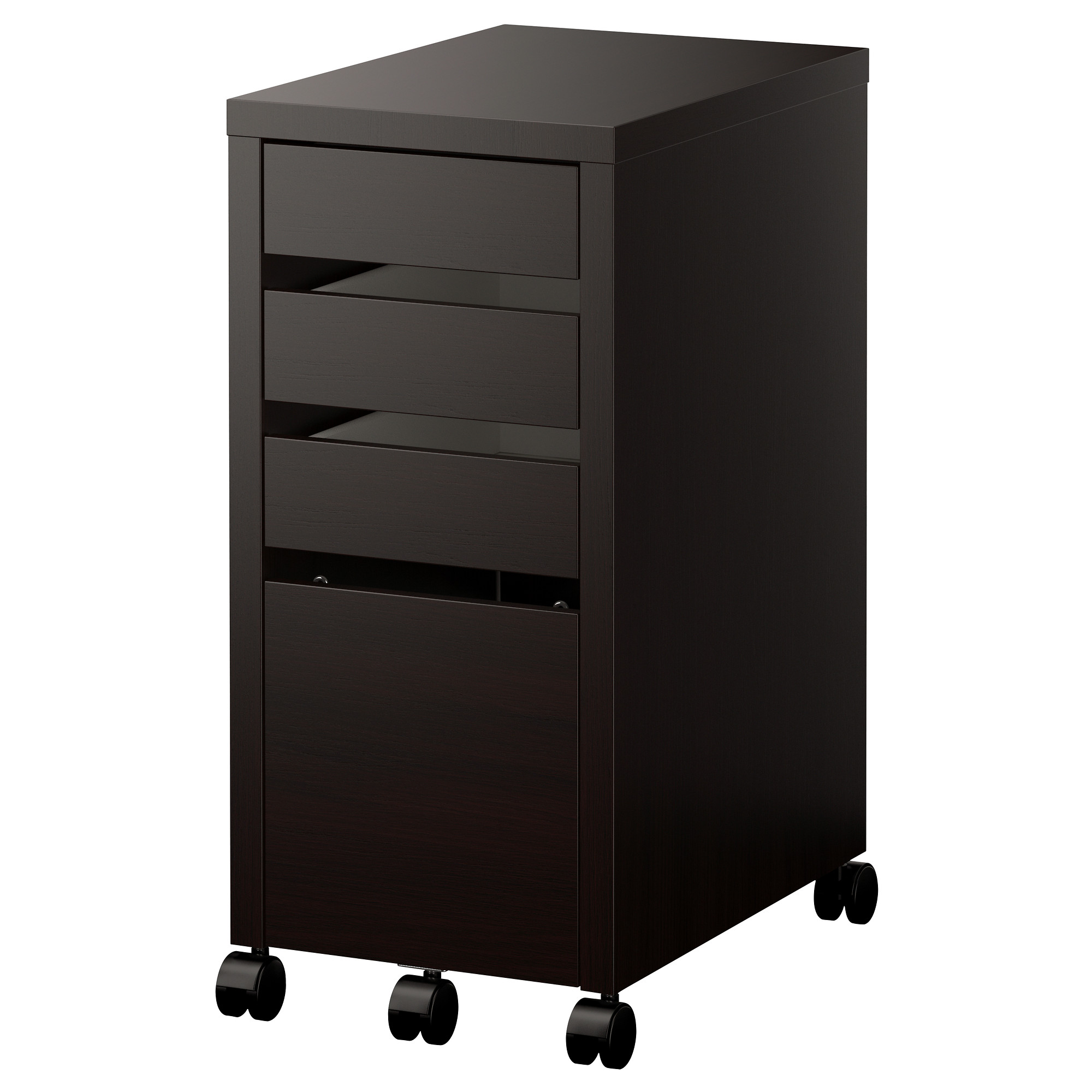 storage drawers micke drawer unit/drop file storage - black-brown - ikea SZNLFPH