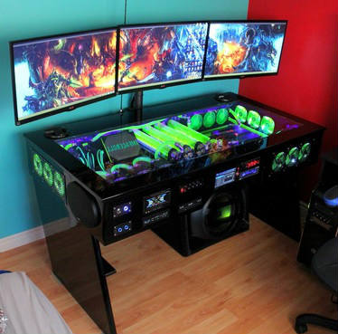 stylish computer desk for gaming and gaming computer desk katie rox GTCBKTR