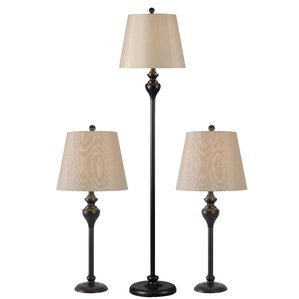 table lamps peoria 3 piece table and floor lamp set QAEKWIH