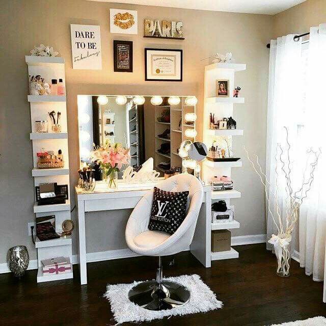 teenage bedrooms makeup room inspiration more · teen girl bedroomsshared ... UELKADN
