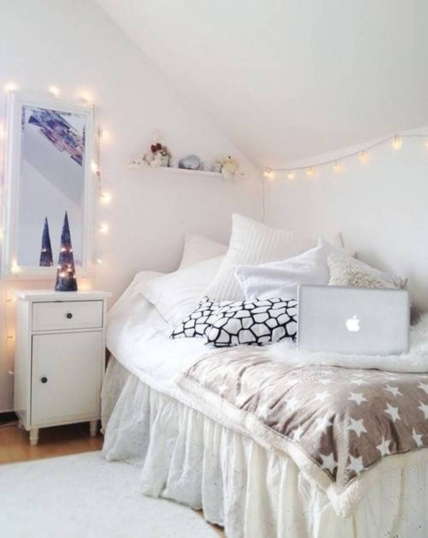 teenage bedrooms with lights medium brick wall mirrors BMOSLND