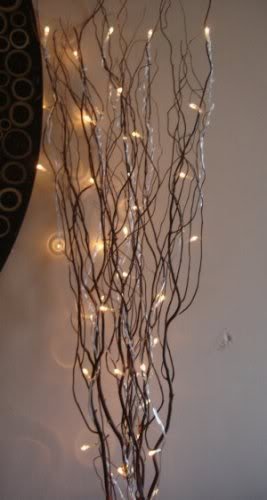 twig lights brown decorative twig branch 50 lights FERJWEK