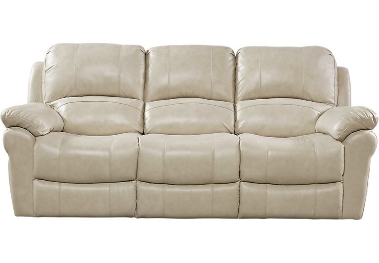 Leather Reclining Sofa for Added Comfort in Living Room