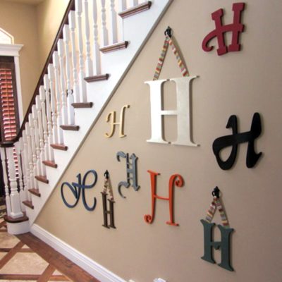 wall letters painted wooden letters MDYISQK