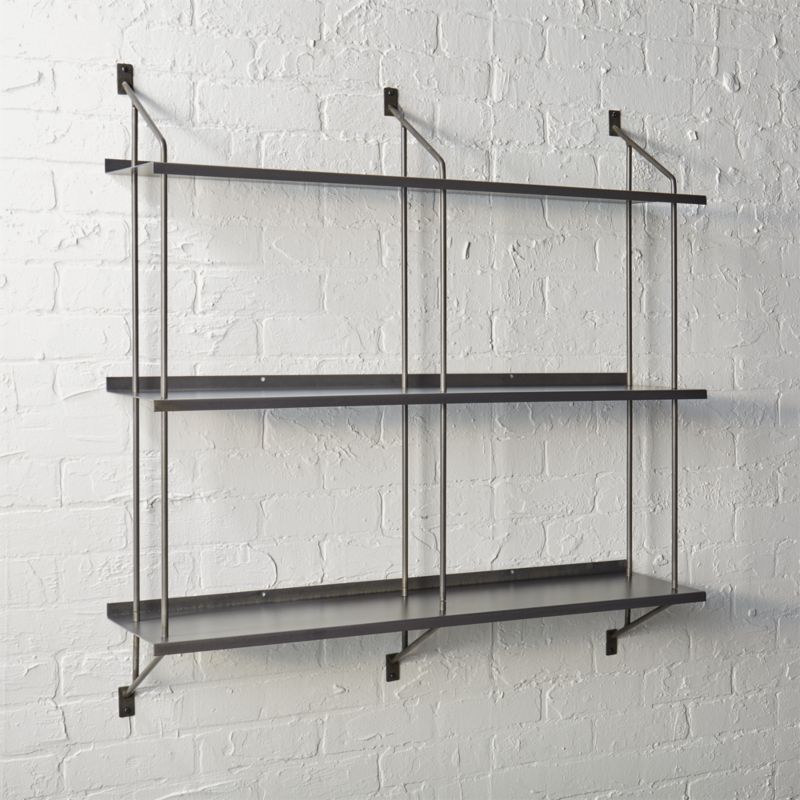 wall shelving stretch modular wall shelf | cb2 BVQNKNK