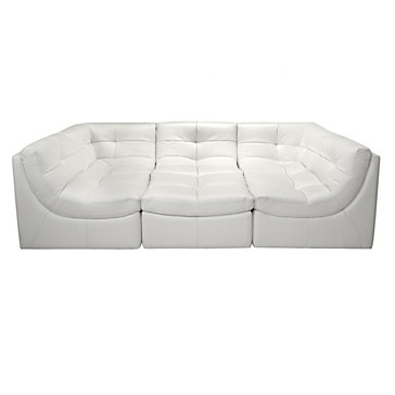 white sectional sofa cloud modular sectional - white IAGLRLZ